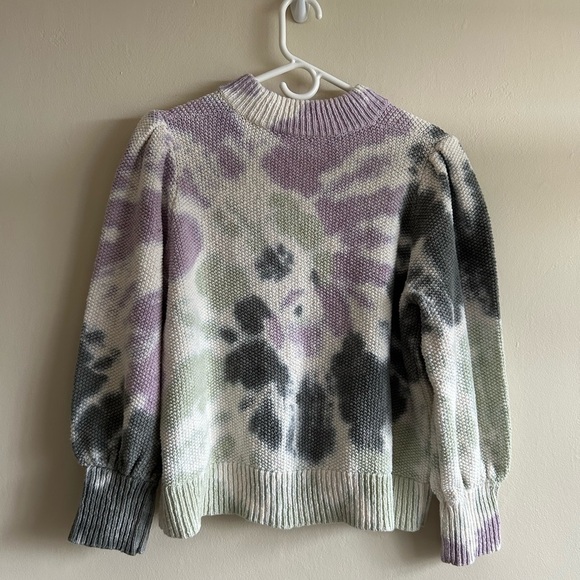 Madewell Tie-Dye Puff-Sleeve Sweater Size XL - Picture 6 of 6